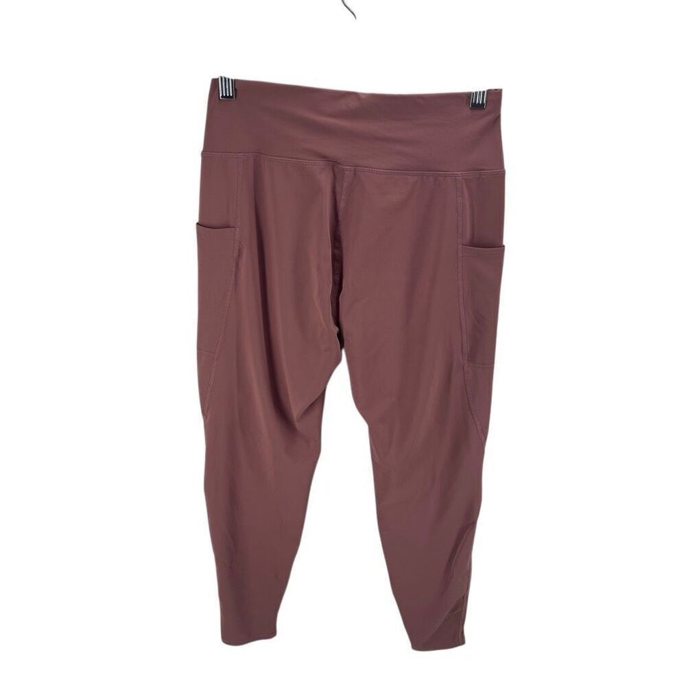 Shein Women's Wide Waistband Phone Pocket Sports Leggings Dusty Pink Size Large